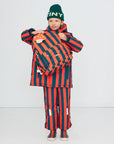 Red-Blue Stripes Backpack