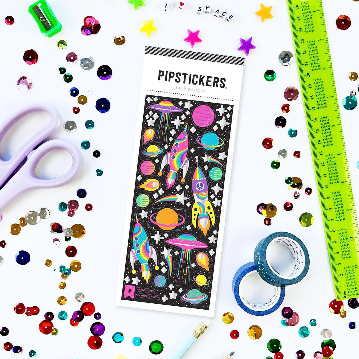 Groovy Galaxy Sticker Sheet