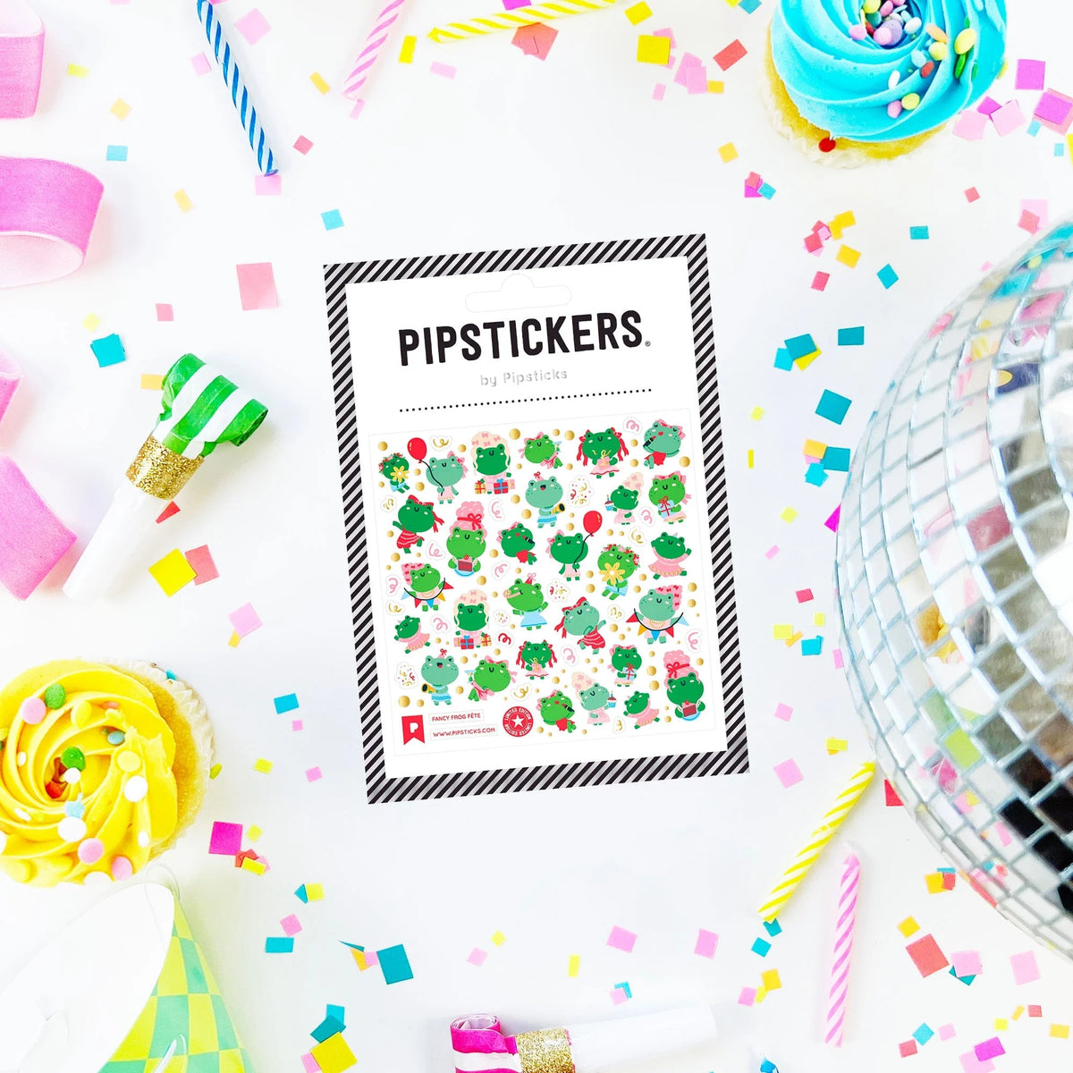 Fancy Frog Fête Sticker Sheet