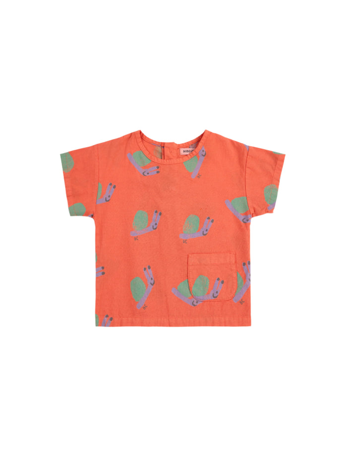 SALE Baby Funny Snail All Over Blouse by Bobo Choses