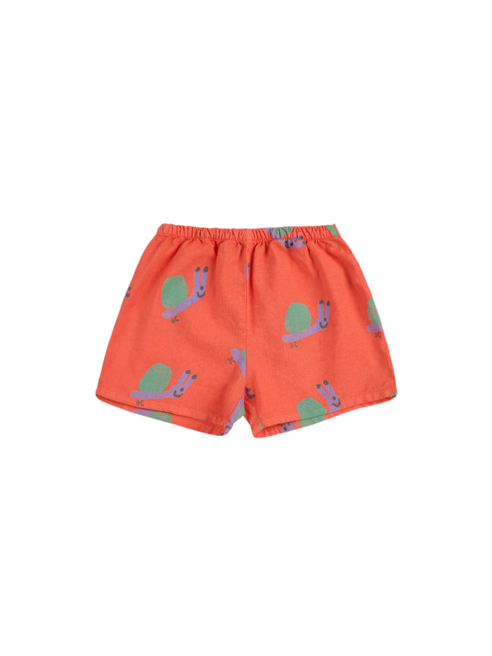 SALE Baby Funny Snail All Over Woven Shorts by Bobo Choses