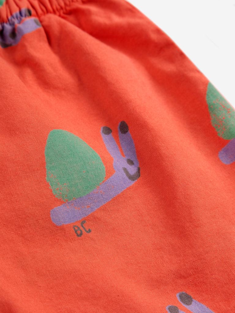Baby Funny Snail All Over Woven Shorts by Bobo Choses