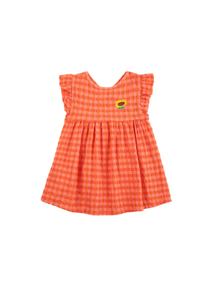 SALE Baby Vichy Woven Dress by Bobo Choses