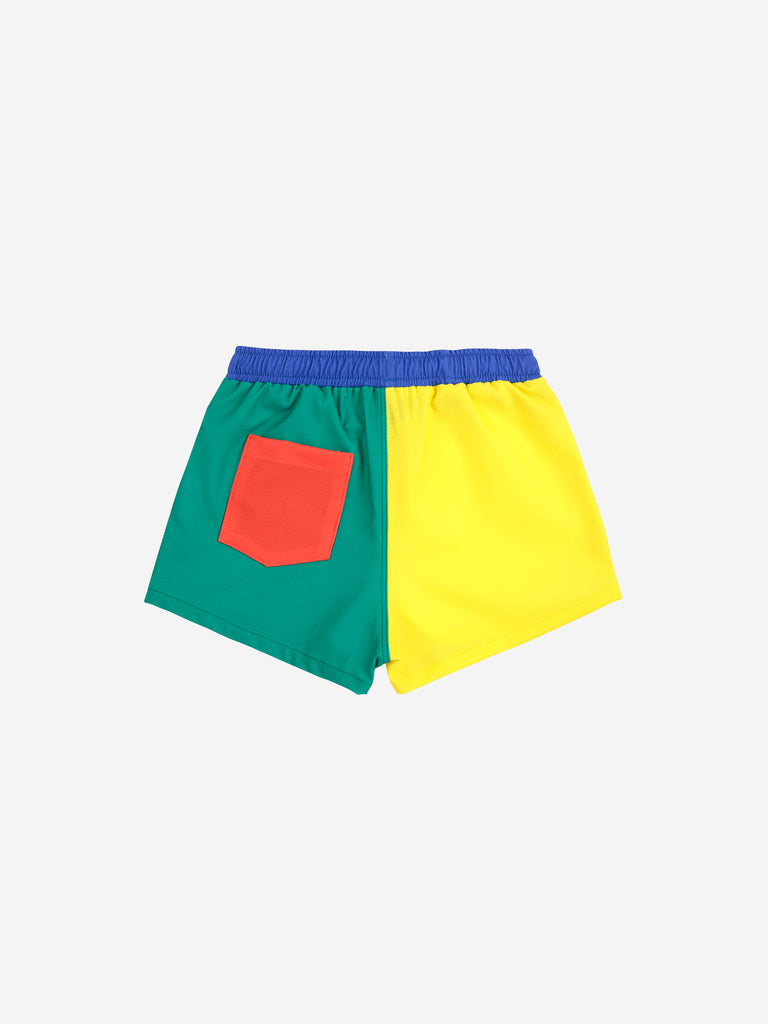 Baby Color Block Swim Trunks by Bobo Choses