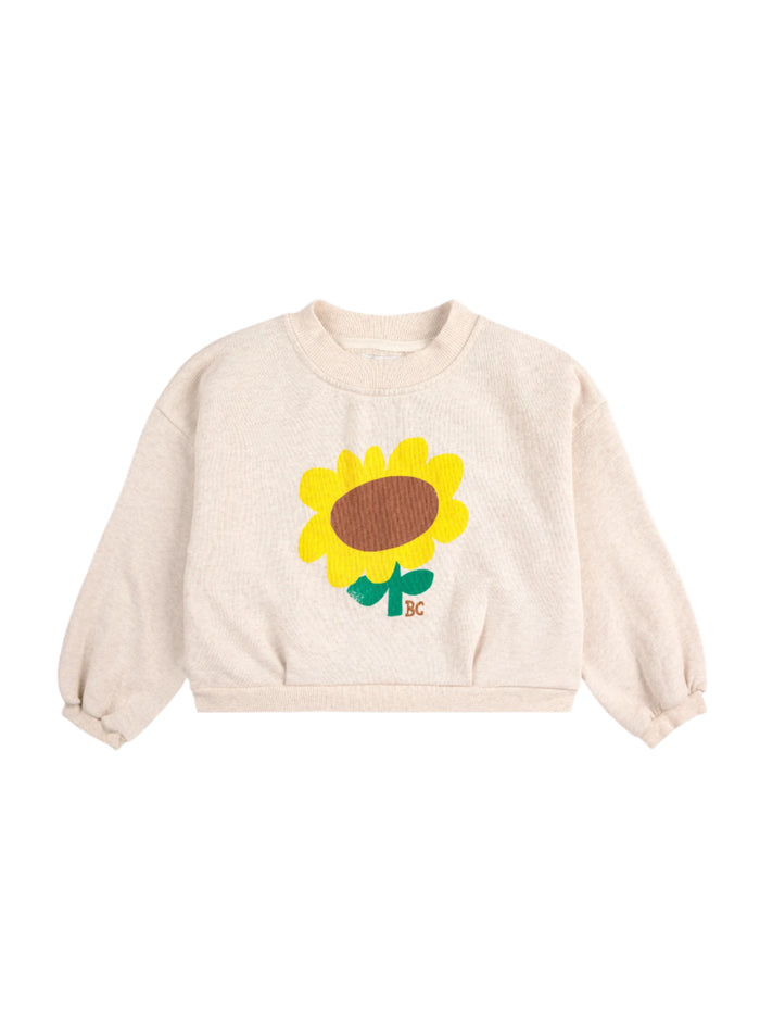 SALE Sunflower Cropped Sweatshirt by Bobo Choses