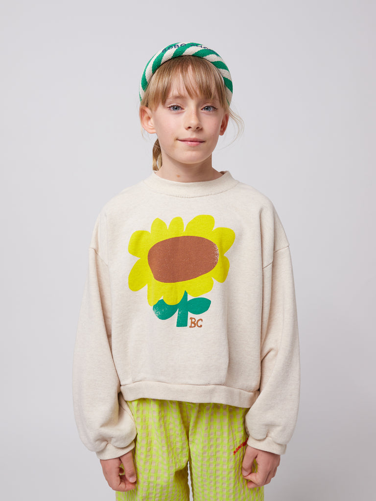 Sunflower Cropped Sweatshirt by Bobo Choses