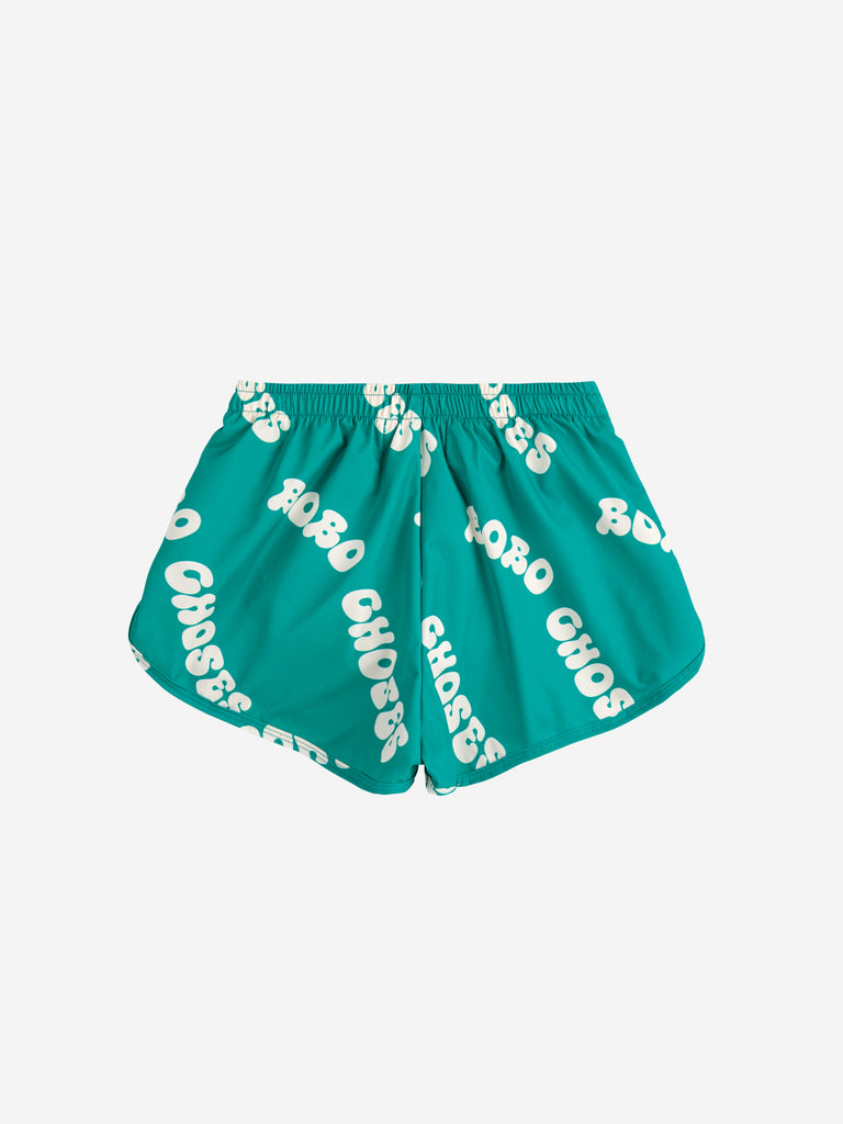 Wavy All Over Swim Trunks by Bobo Choses