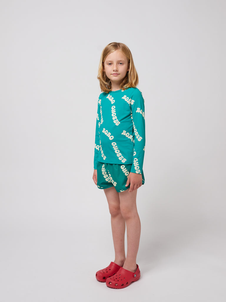 Wavy All Over Swim Trunks by Bobo Choses