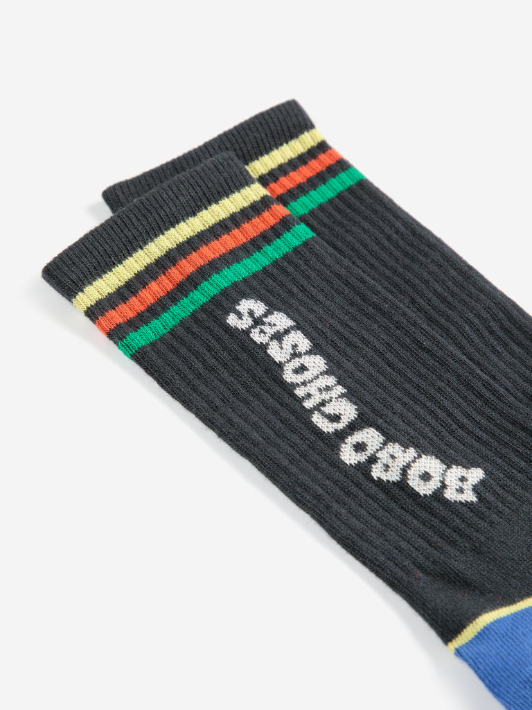 Color Block Long Kid Socks by Bobo Choses