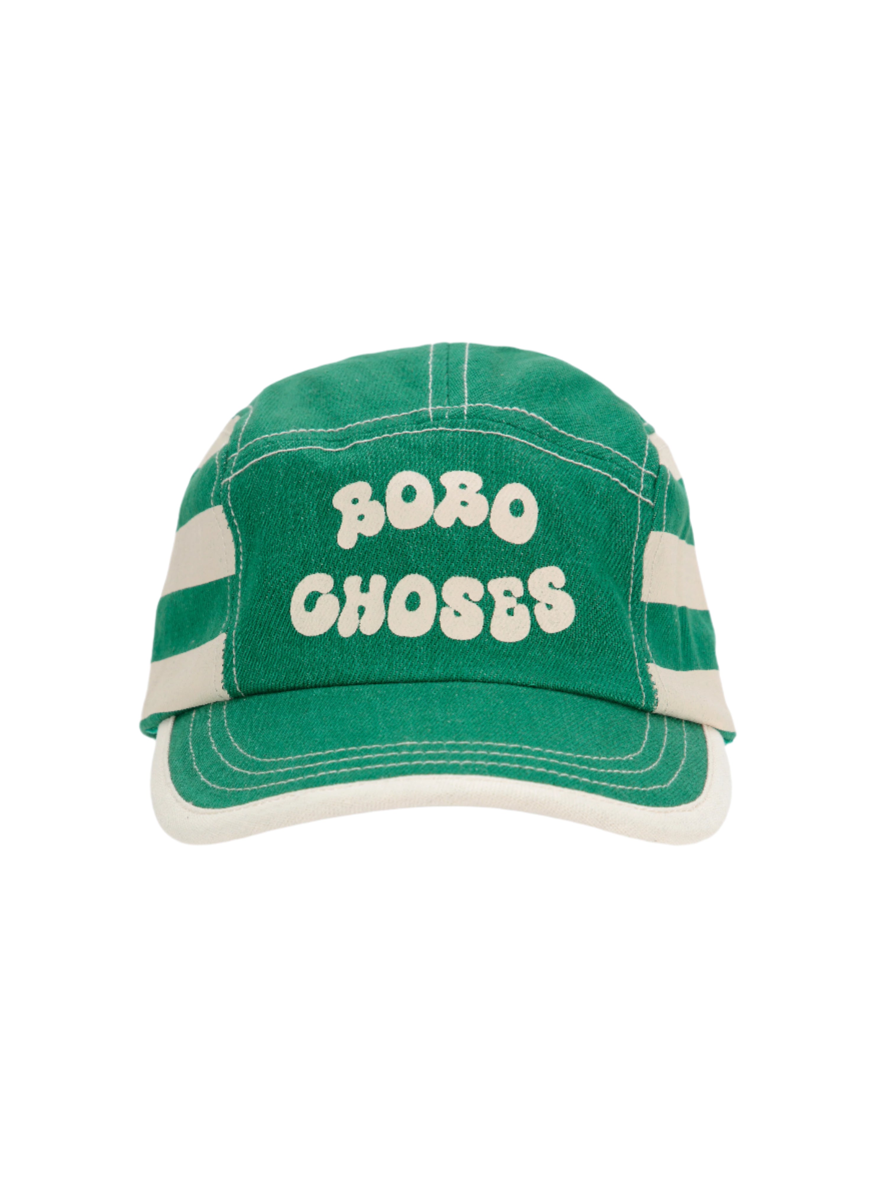 帽子 BOBOCHOSES hat 2-5y 52cm SALE Green Stripes Cap by Bobo Choses – Mochi Kids