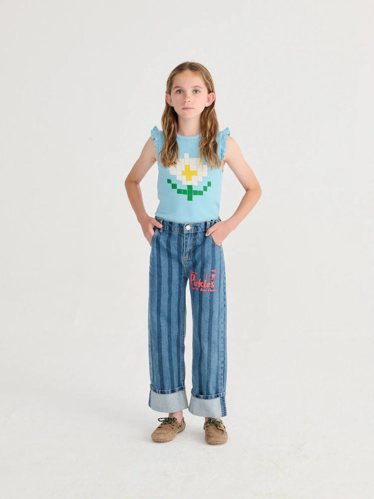 Pixel Ruffles Pixel Daisy Ruffle Top – Mochi Kids