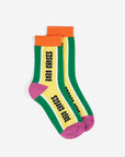 Orange & Stripes Short Socks 2-Pack