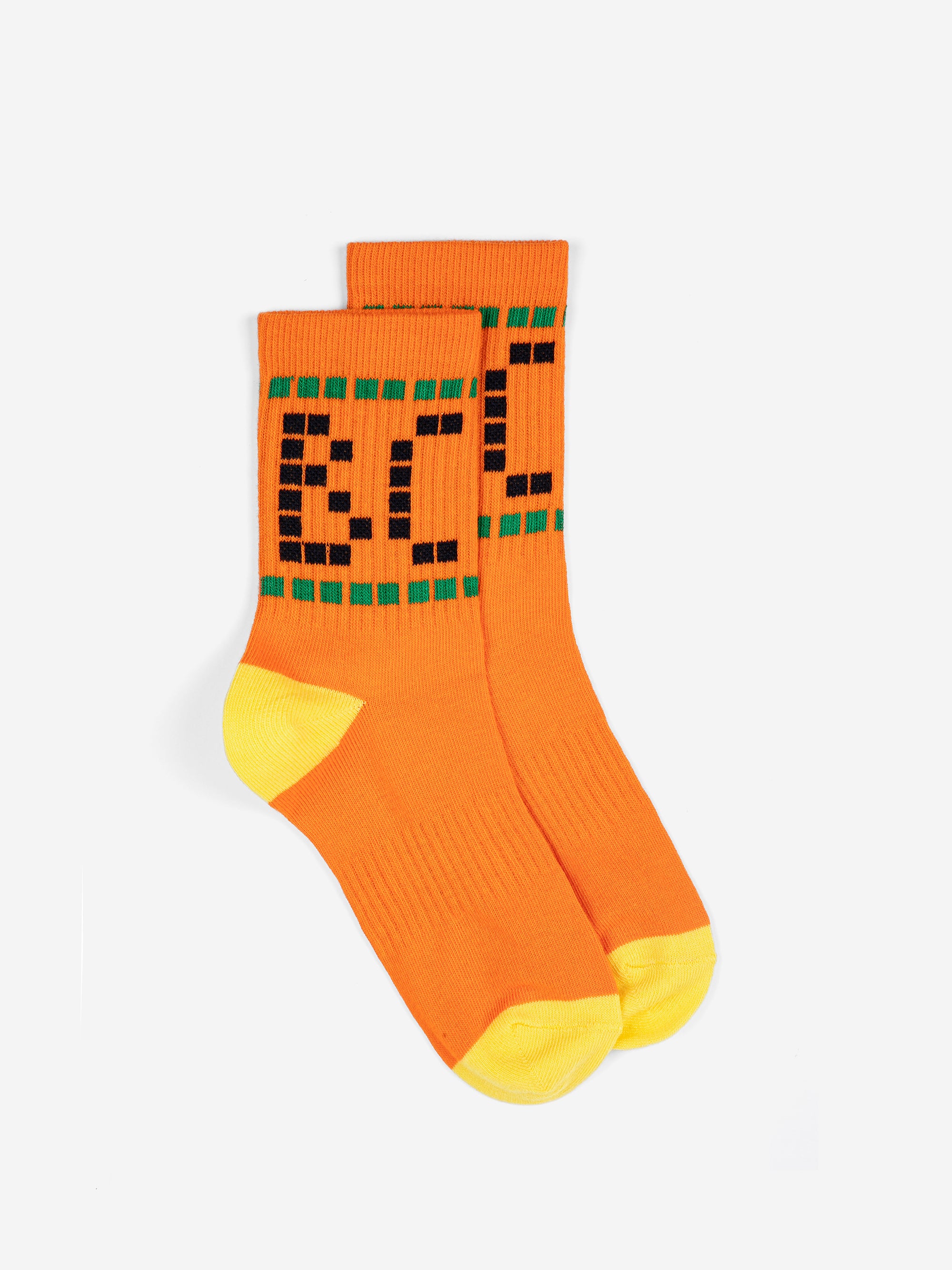 Orange &amp; Stripes Short Socks 2-Pack
