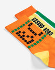 Orange & Stripes Short Socks 2-Pack