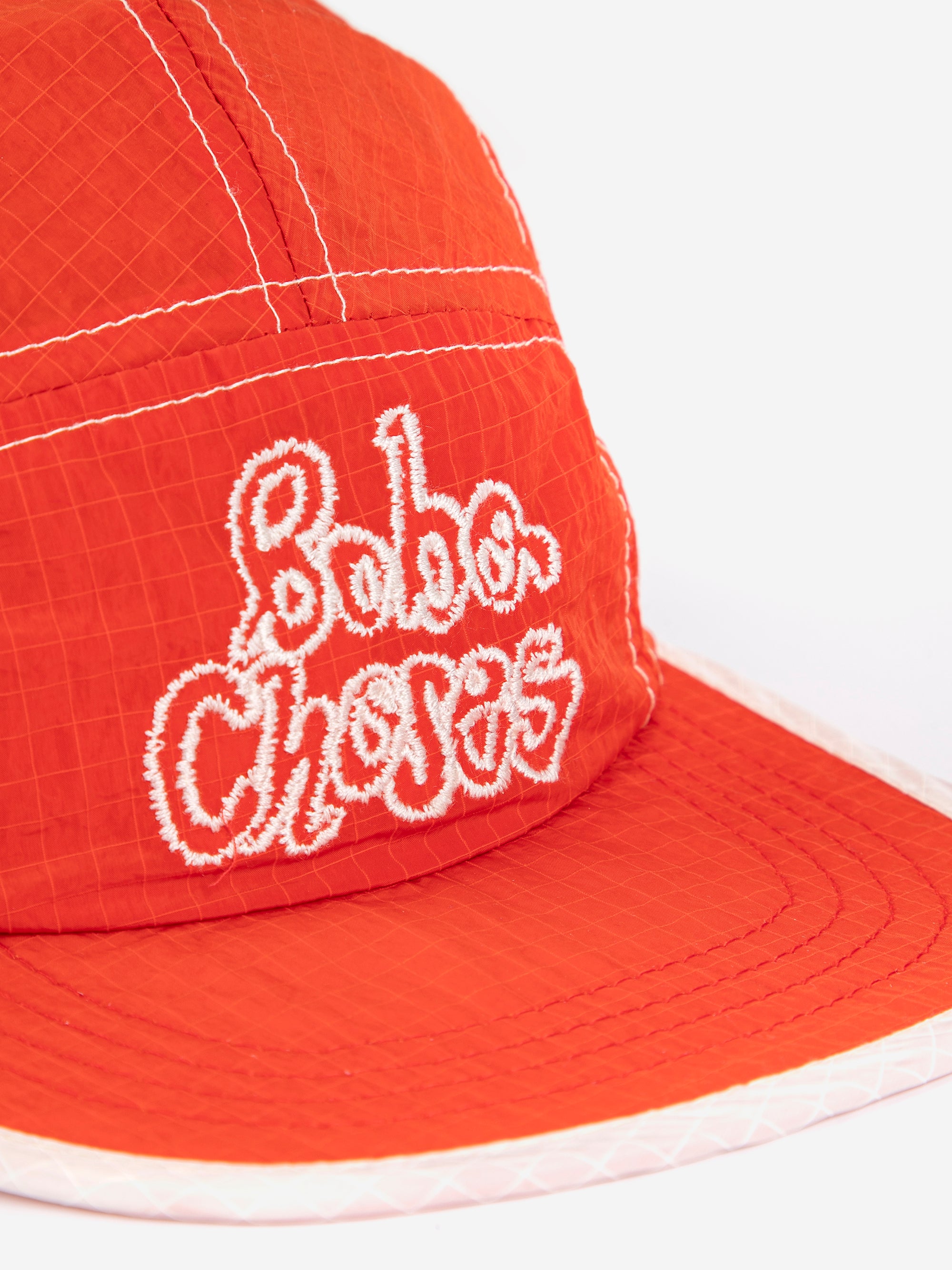 Red Woven Technic Cap