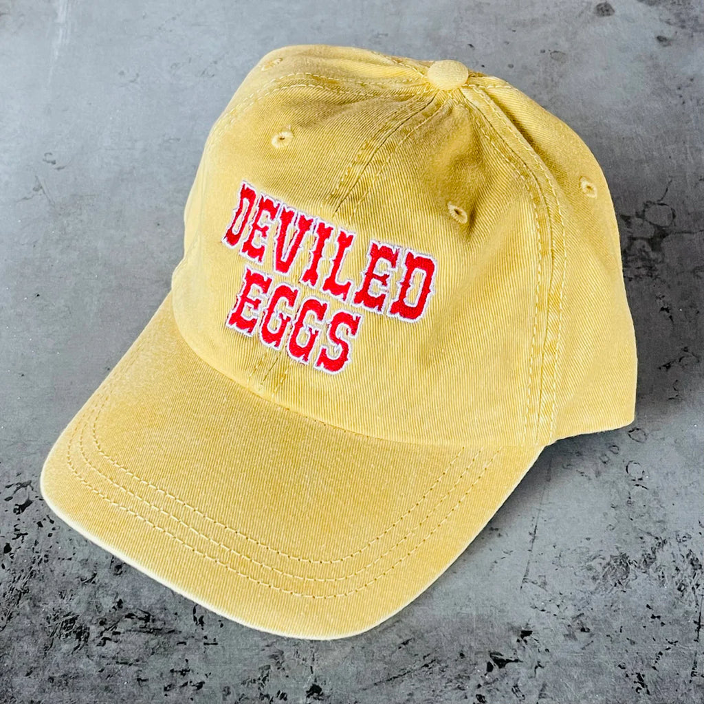 Deviled Eggs Foodie Adult Dad Hat  by The Silver Spider