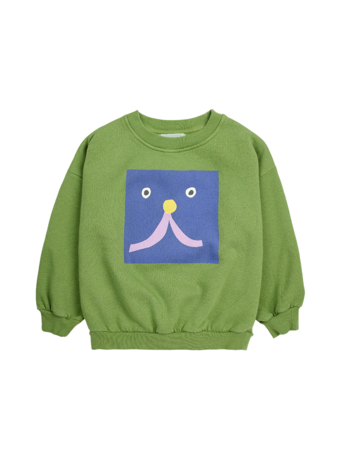 SALE Funny Face Sweatshirt by Bobo Choses