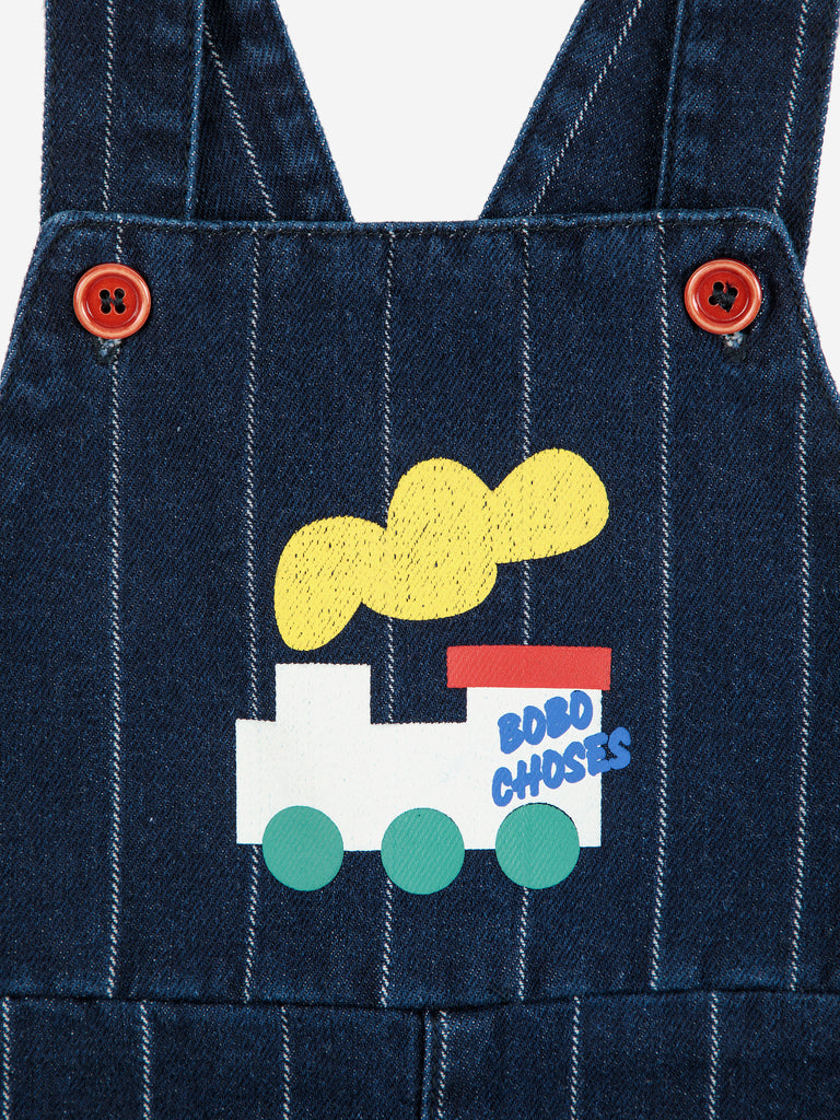 Baby Choo Choo Denim Dungaree by Bobo Choses