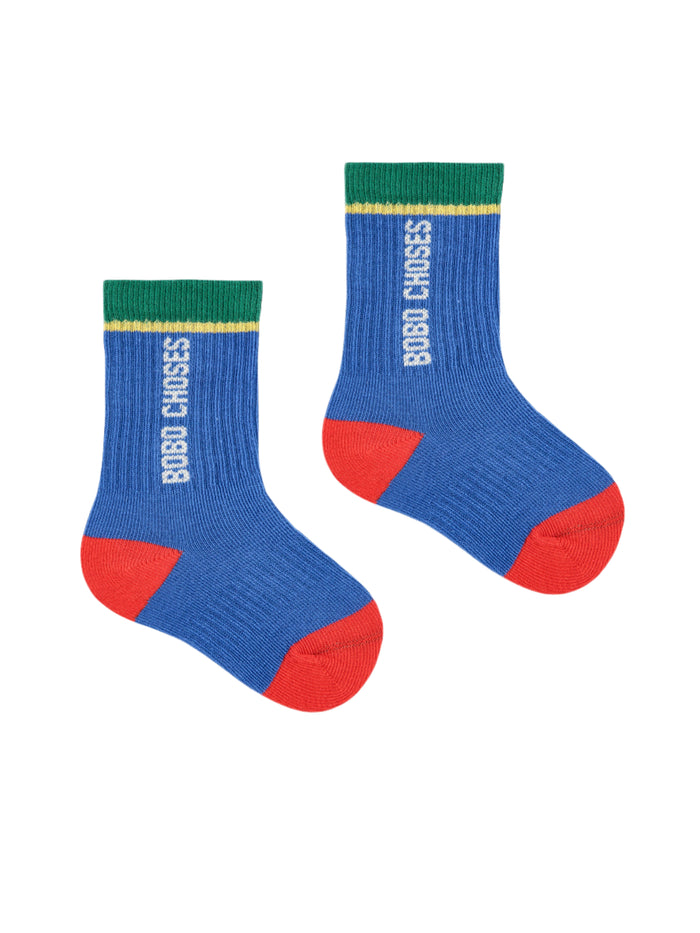 Baby Color Block Long Socks by Bobo Choses