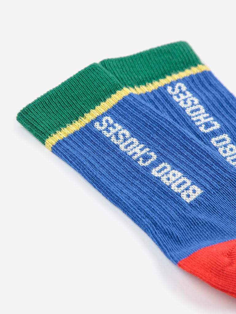 Baby Color Block Long Socks by Bobo Choses
