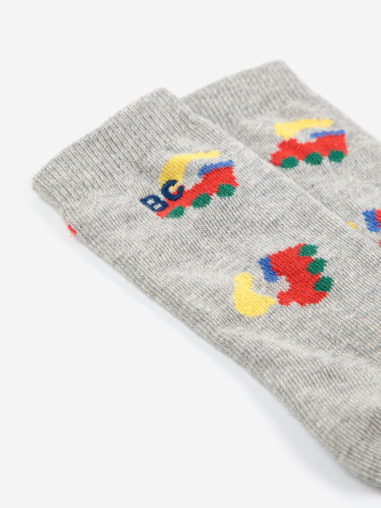 Baby Choo Choo All Over Long Socks by Bobo Choses