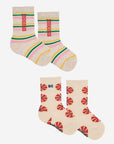 Baby Kaleidoscope & Stripes Long Socks by Bobo Choses