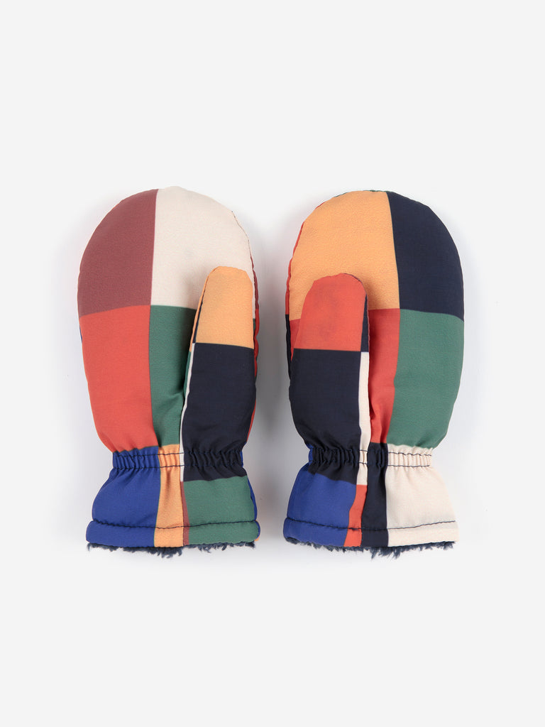 Multicolor Tiles Mittens by Bobo Choses