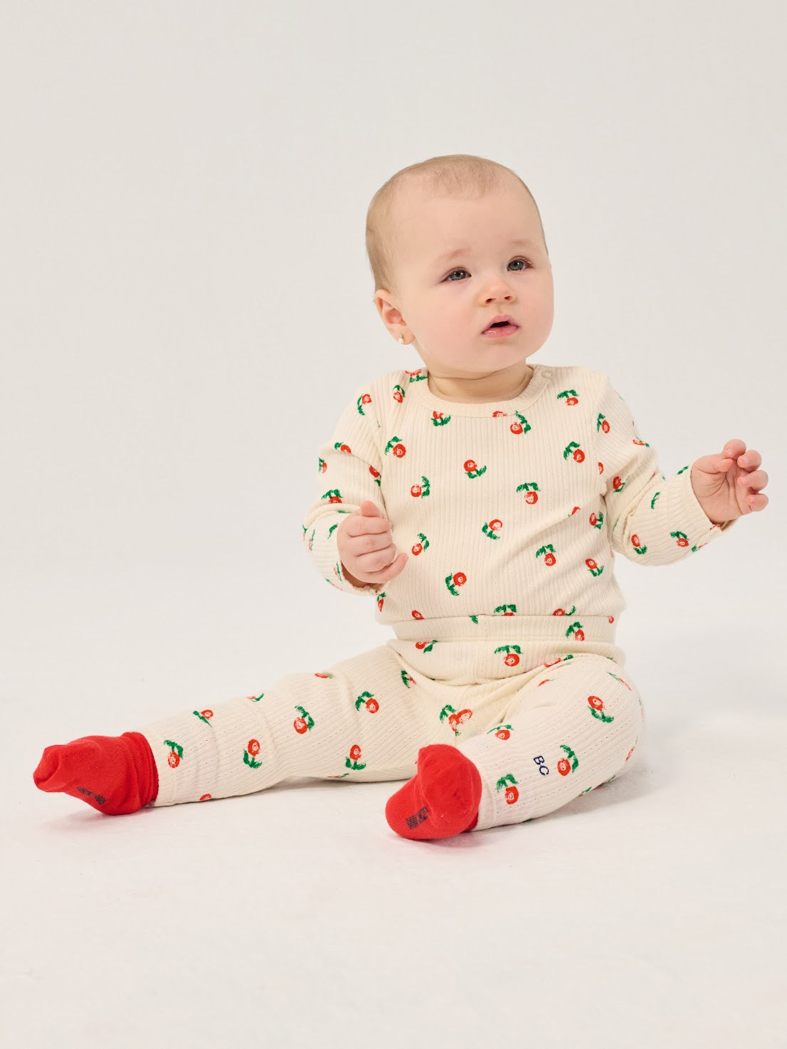 Stamp Bloom All Over Baby Leggings