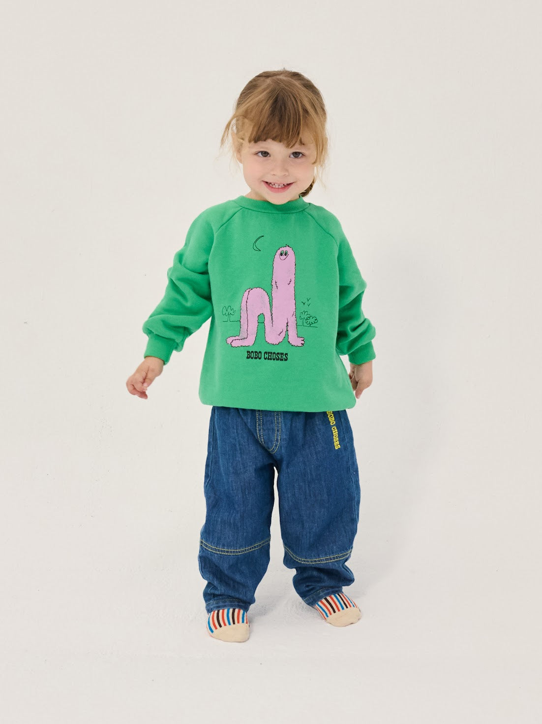 Long Pinky Puff Baby Sweatshirt