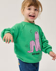 Long Pinky Puff Baby Sweatshirt