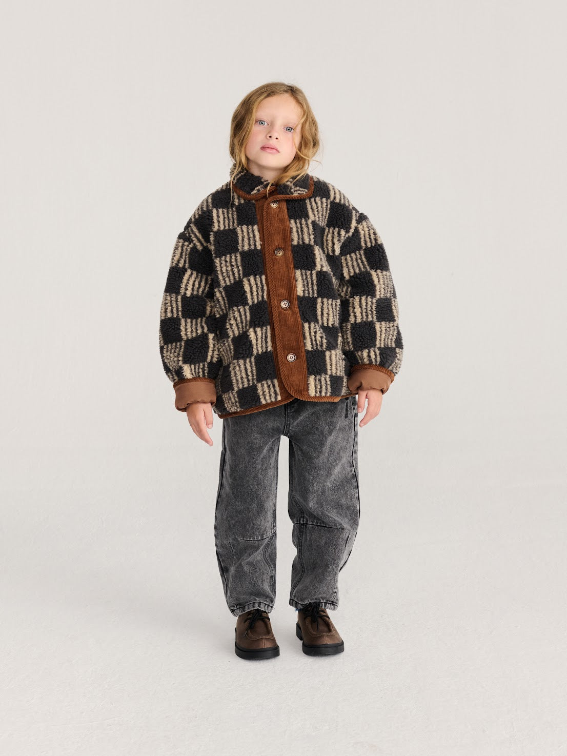Almost Moiré All Over Sheepskin Jacket