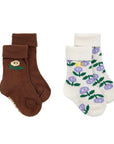 Stamp Bloom Duo Baby Socks 2-Pack