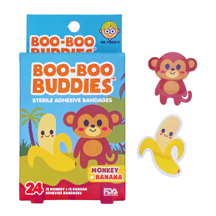 Monkey and Banana Bandages by Boo Boo Buddies