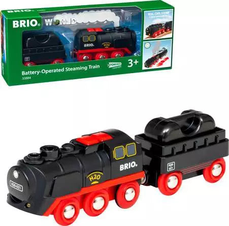 Battery-Operated Steaming Train by BRIO