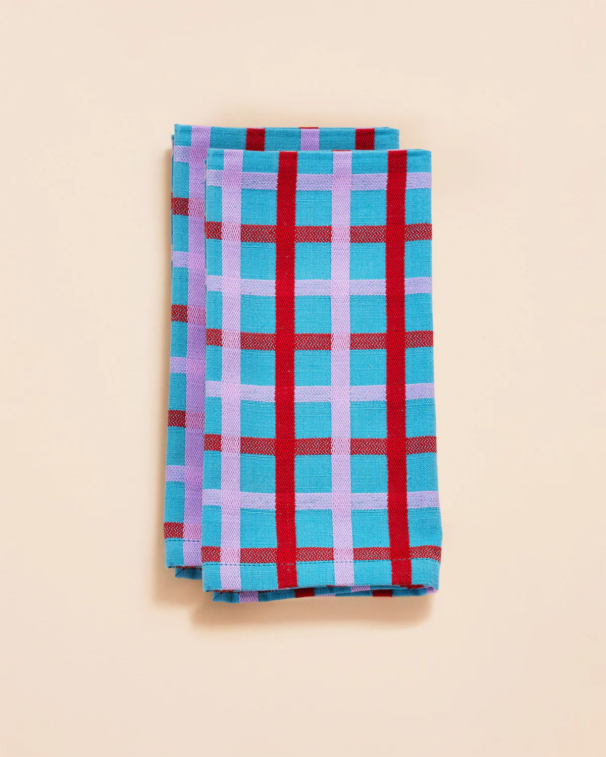 Woven Plaid Napkins by Dusen Dusen