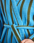 Blue & Green Waffle Bathrobe