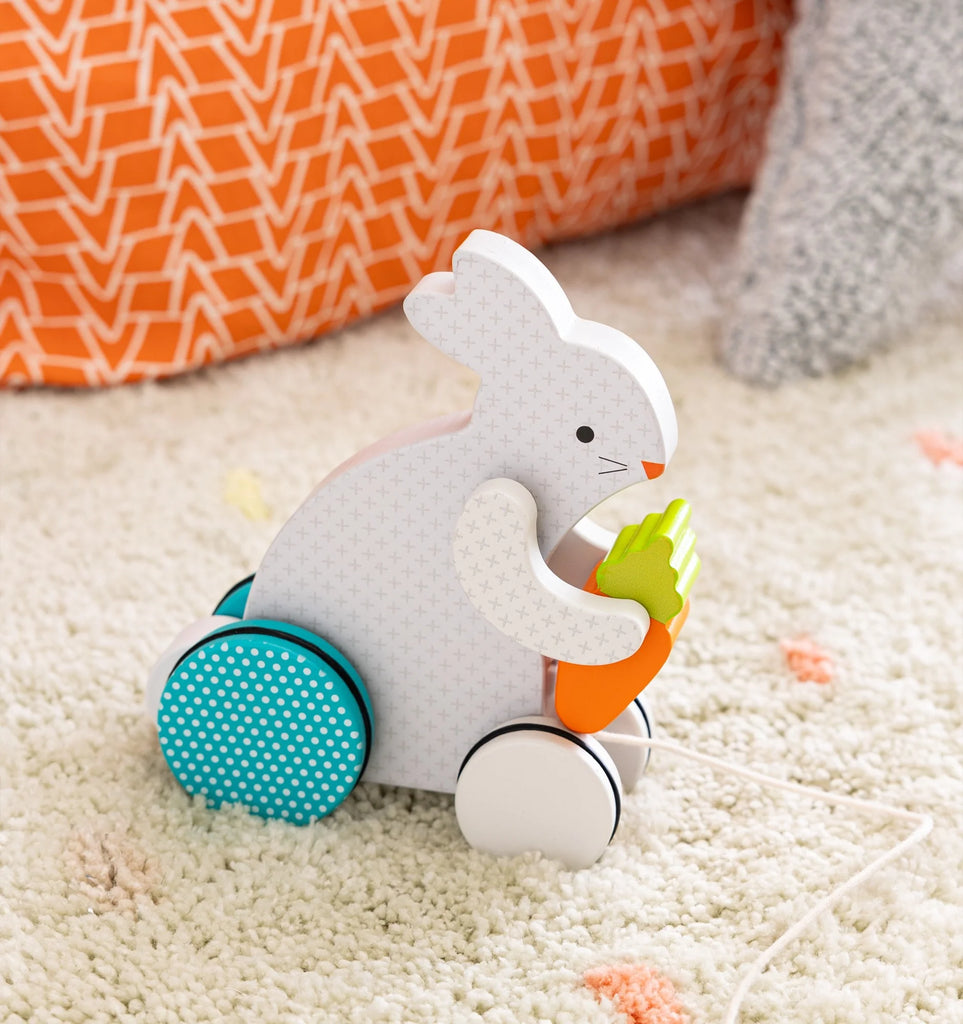 Busy Bunny Wooden Pull Toy by Petit Collage