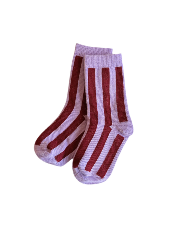 Violet Stripe Sock by Milk Teeth