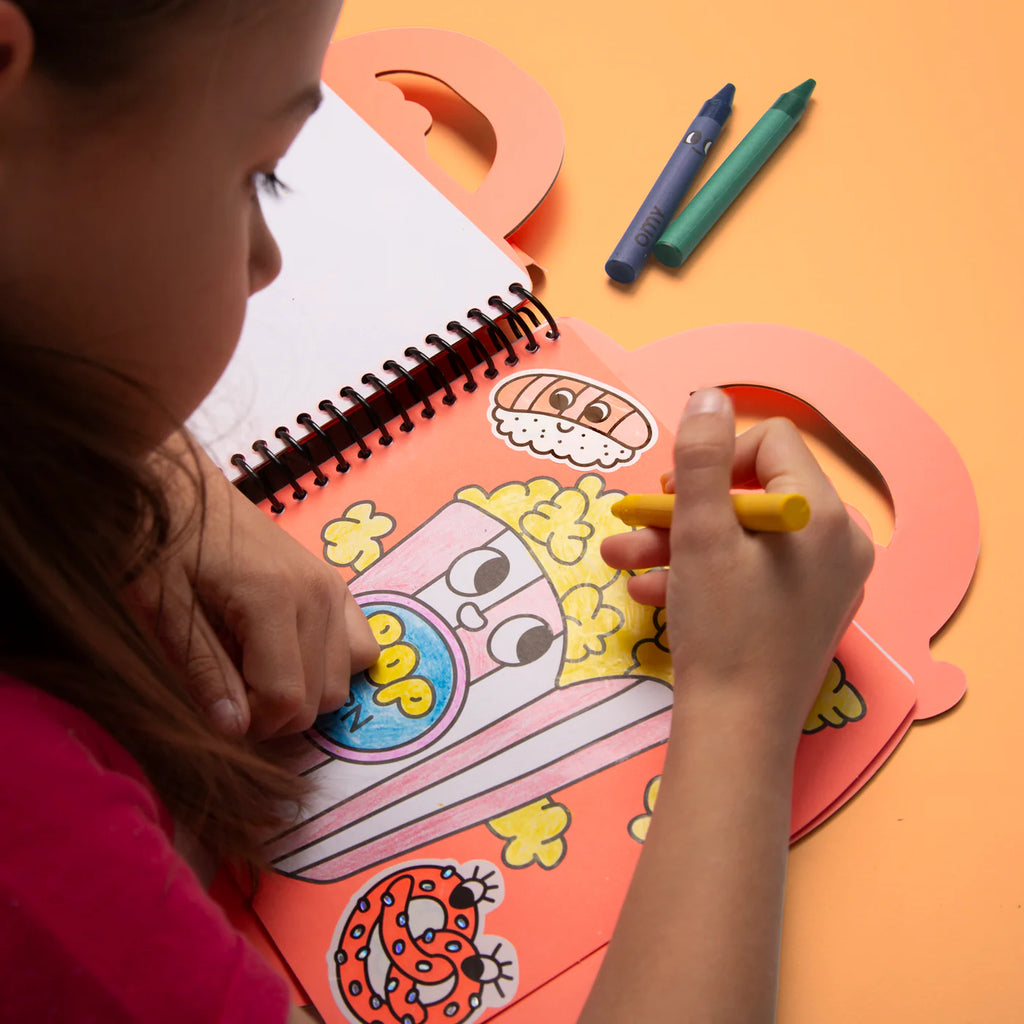 Yummy Super Coloring & Sticker Book by OMY