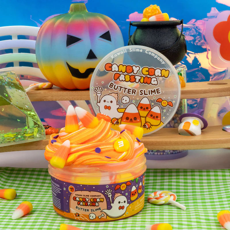 Candy Corn Frosting Butter Slime by Kawaii Slime Company