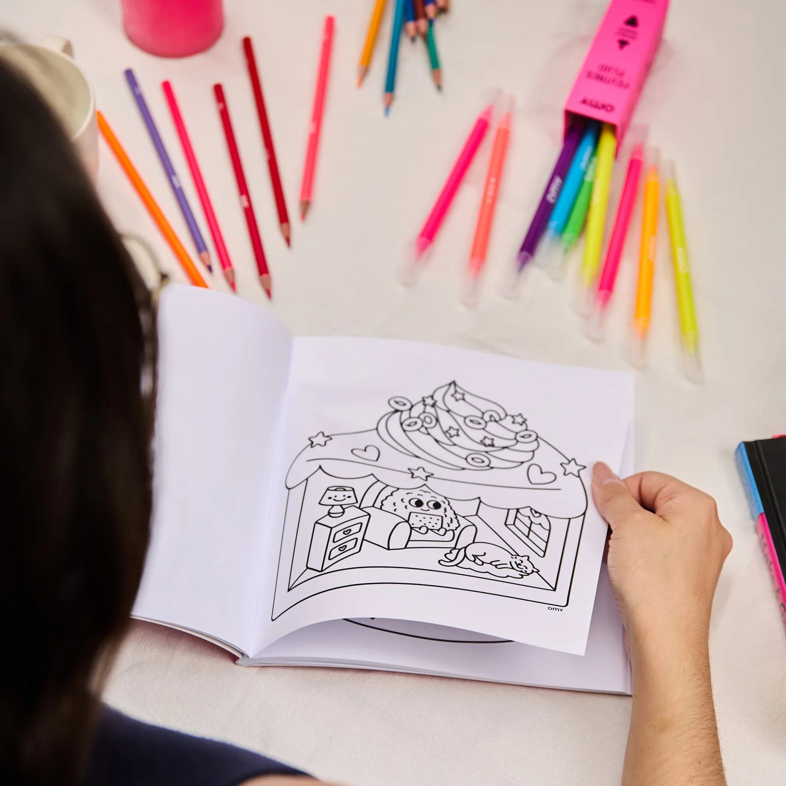 Kawaii - Cozy Art Coloring Book