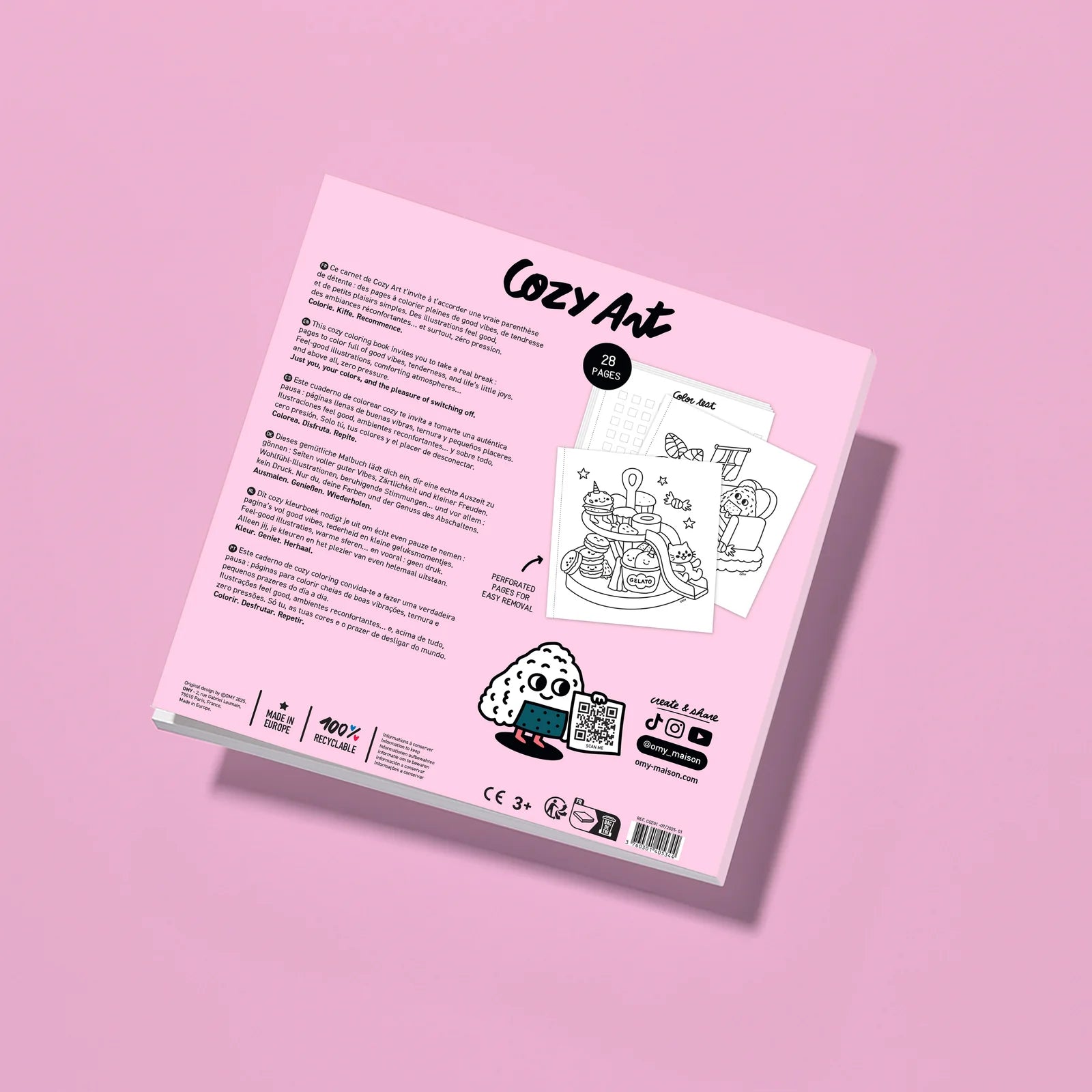 Kawaii - Cozy Art Coloring Book