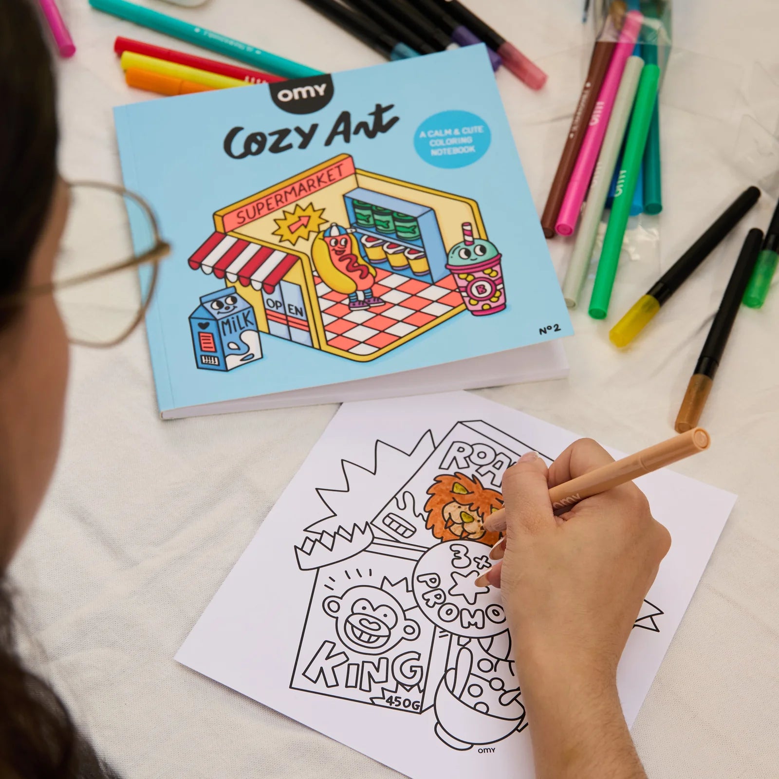 Supermarket - Cozy Art Coloring Book