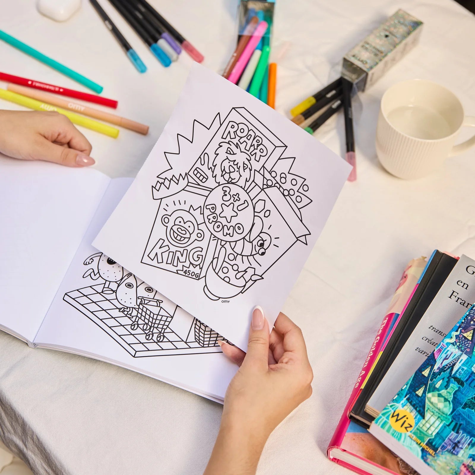 Supermarket - Cozy Art Coloring Book