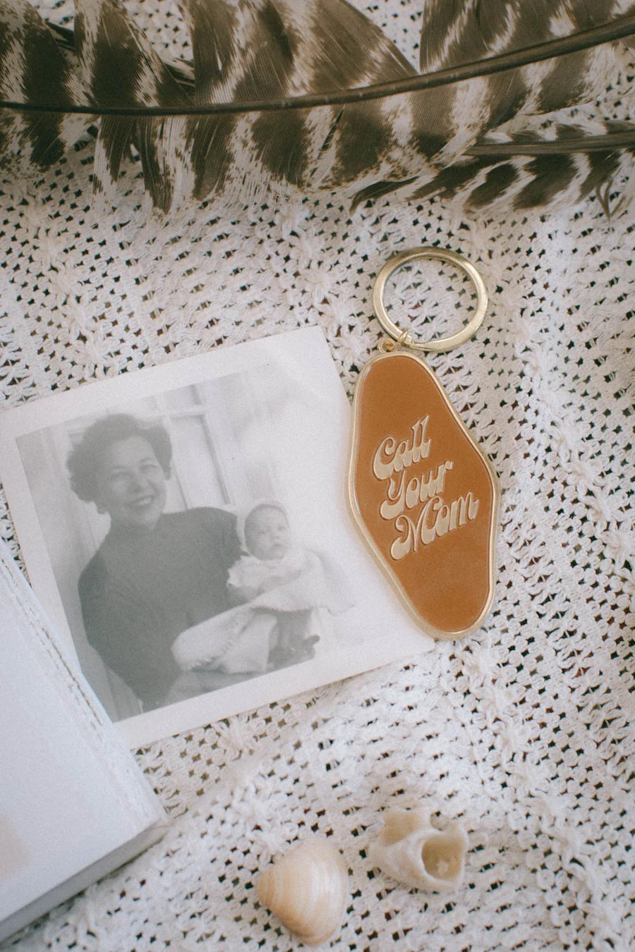 Call Your Mom Keychain by The Bee &amp; The Fox