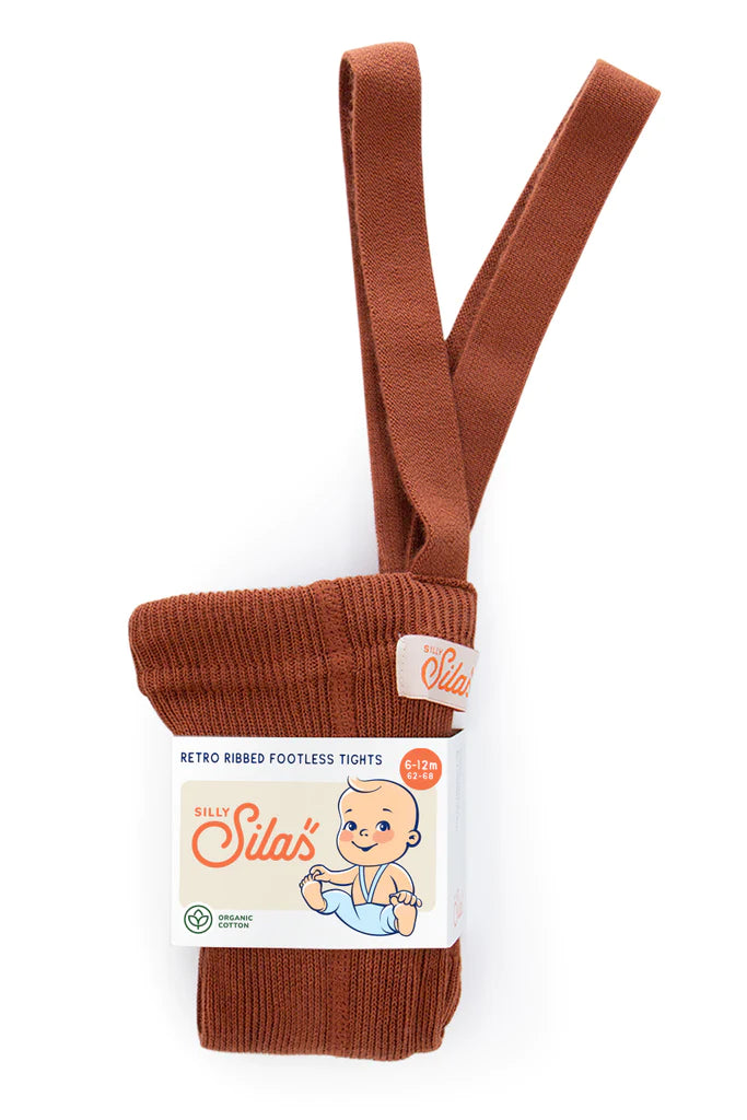 Footless Tights Cinnamon by Silly Silas