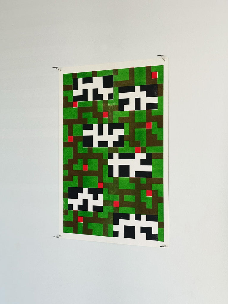 Cows Grazing Print by Hunter Young