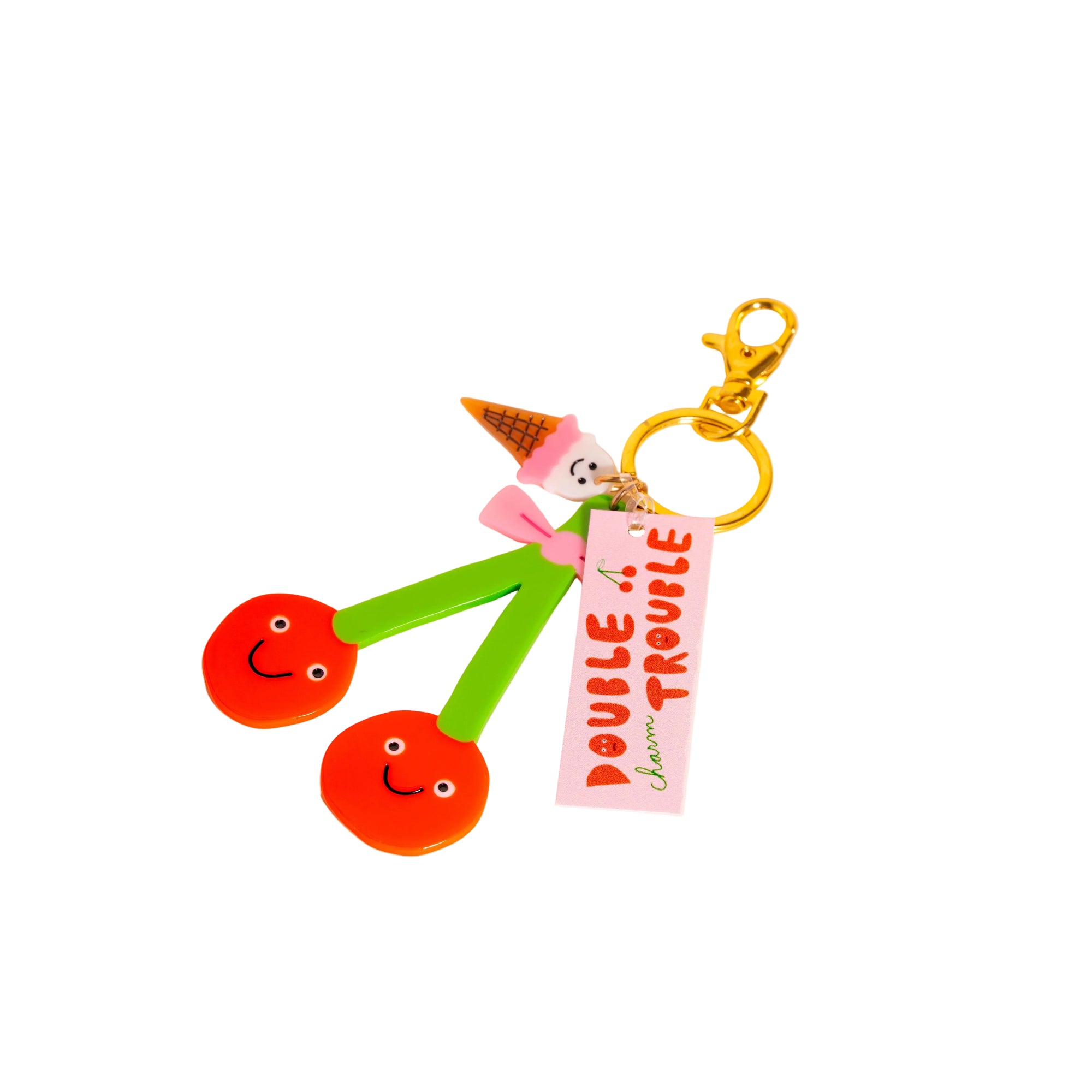 Double Trouble Bag Charm