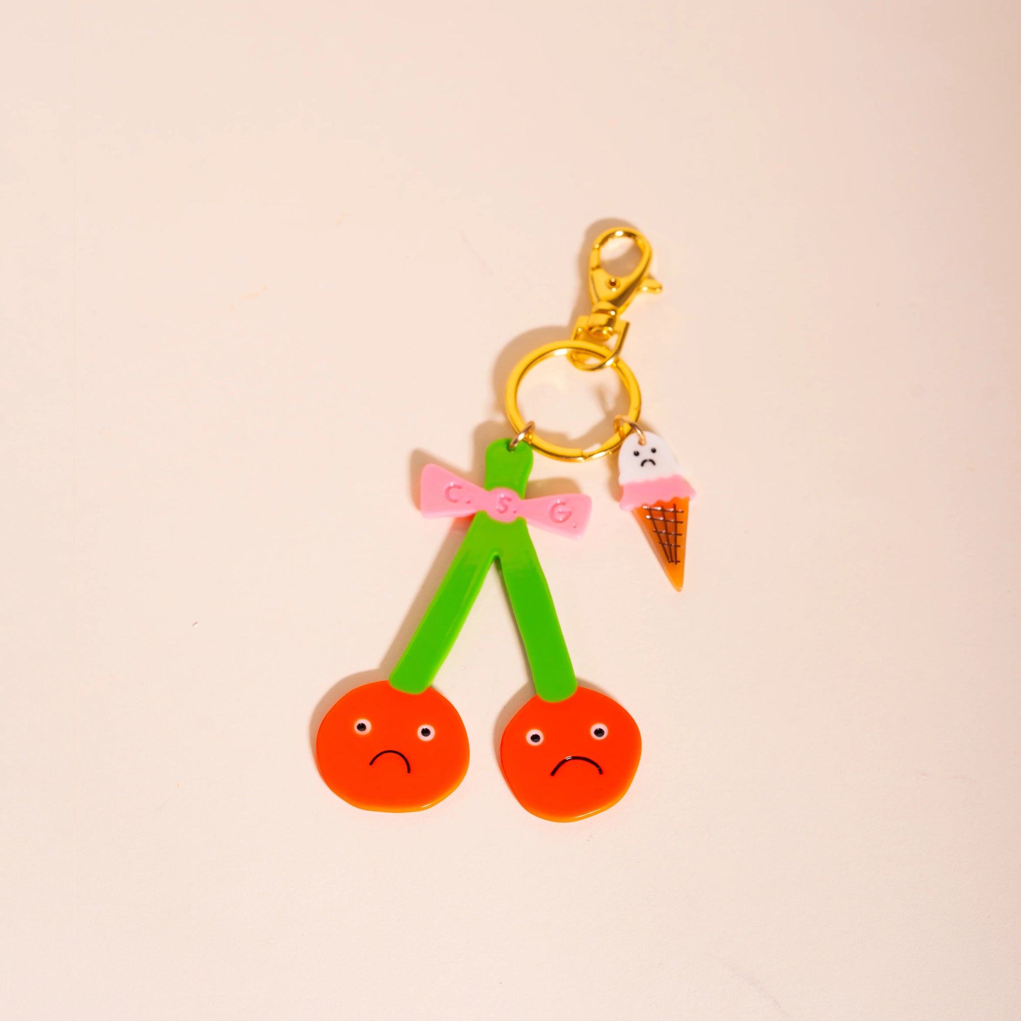 Double Trouble Bag Charm