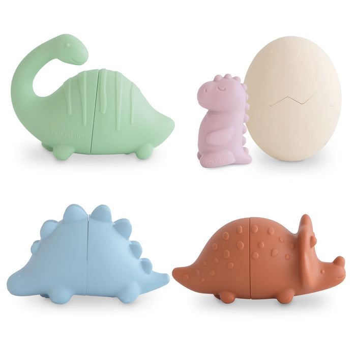 Dinos Mold Free Bath Play Set - 4 Pack by Mushie